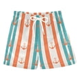 thumbnail image 1 of FORMRS Boys Swim Trunks Quick Dry Mesh Liner Boardshorts Sizes XS-XL, Simple Nautical Pattern, 1 of 7