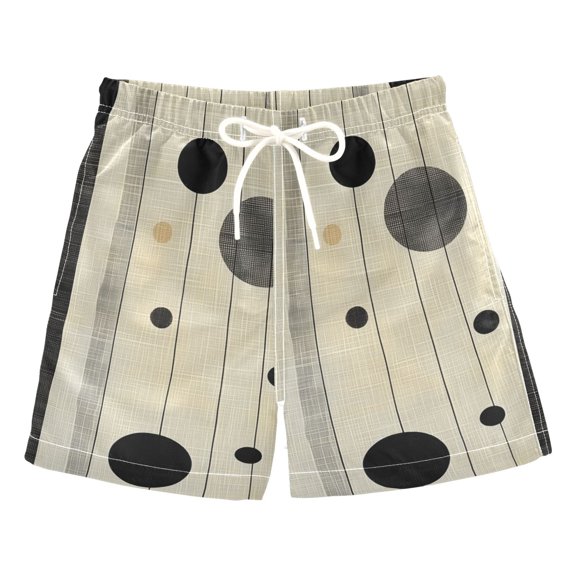 FORMRS Boys Swim Trunks Quick Dry Mesh Liner Boardshorts Sizes XS-XL, Stripes Pattern