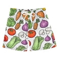 thumbnail image 1 of FORMRS Boys Swim Trunks Quick Dry Mesh Liner Boardshorts Sizes XS-XL, Vegetables Pattern, 1 of 7