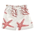 thumbnail image 1 of FORMRS Boys Swim Trunks Quick Dry Mesh Liner Boardshorts Sizes XS-XL, White Starfish, 1 of 7