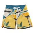thumbnail image 1 of FORMRS Boys Swim Trunks Quick Dry Mesh Liner Boardshorts Sizes XS-XL, Yellow Glasses, 1 of 7