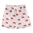 thumbnail image 1 of FORMRS Boys Swim Trunks Quick Dry Mesh Lining Beach Boardshorts, Sizes XS-XL, Cartoon Elephant Pattern, 1 of 7