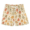 thumbnail image 1 of FORMRS Boys Swim Trunks Quick Dry Mesh Lining Beach Boardshorts, Sizes XS-XL, Cute Cartoon Ghost Pattern, 1 of 7