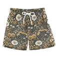 thumbnail image 1 of FORMRS Boys Swim Trunks Quick Dry Mesh Lining Beach Boardshorts, Sizes XS-XL, Floral Wilderness Pattern, 1 of 7