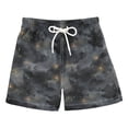 thumbnail image 1 of FORMRS Boys Swim Trunks Quick Dry Mesh Lining Beach Boardshorts, Sizes XS-XL, Gray Sky Pattern, 1 of 7