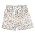 thumbnail image 1 of FORMRS Boys Swim Trunks Quick Dry Mesh Lining Beach Boardshorts, Sizes XS-XL, Pastel Floral Pattern, 1 of 7