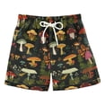 thumbnail image 1 of FORMRS Boys Swim Trunks Quick Dry Mesh Lining Beach Boardshorts, Sizes XS-XL, Various Mushrooms Pattern, 1 of 7