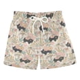 thumbnail image 1 of FORMRS Boys Swim Trunks Quick Dry Mesh Lining Beach Boardshorts, Sizes XS-XL, West Wild Pattern, 1 of 7