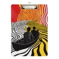 thumbnail image 1 of FORMRS Acrylic Clipboard with Low Profile Clip Standard A4 Letter Size, 12.5" x 9", Abstract Boat, 1 of 8