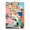 thumbnail image 1 of FORMRS Acrylic Clipboard with Low Profile Clip Standard A4 Letter Size, 12.5" x 9", Art City, 1 of 8