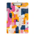 thumbnail image 1 of FORMRS Acrylic Clipboard with Low Profile Clip Standard A4 Letter Size, 12.5" x 9", Art Geometric, 1 of 8
