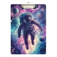 thumbnail image 1 of FORMRS Acrylic Clipboard with Low Profile Clip Standard A4 Letter Size, 12.5" x 9", Astronaut Pattern, 1 of 8
