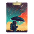 thumbnail image 1 of FORMRS Acrylic Clipboard with Low Profile Clip Standard A4 Letter Size, 12.5" x 9", Astronaut and Sky, 1 of 8