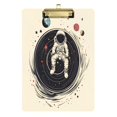 thumbnail image 1 of FORMRS Acrylic Clipboard with Low Profile Clip Standard A4 Letter Size, 12.5" x 9", Beige Astronaut Space, 1 of 8