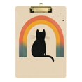 thumbnail image 1 of FORMRS Acrylic Clipboard with Low Profile Clip Standard A4 Letter Size, 12.5" x 9", Beige Cat Rainbow, 1 of 8