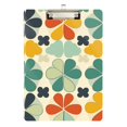 thumbnail image 1 of FORMRS Acrylic Clipboard with Low Profile Clip Standard A4 Letter Size, 12.5" x 9", Beige Clover Pattern, 1 of 8