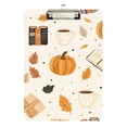 thumbnail image 1 of FORMRS Acrylic Clipboard with Low Profile Clip Standard A4 Letter Size, 12.5" x 9", Beige Fall Pumpkin, 1 of 8