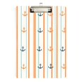 thumbnail image 1 of FORMRS Acrylic Clipboard with Low Profile Clip Standard A4 Letter Size, 12.5" x 9", Beige Nautical Pattern, 1 of 8