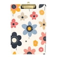 thumbnail image 1 of FORMRS Acrylic Clipboard with Low Profile Clip Standard A4 Letter Size, 12.5" x 9", Beige Retro Flower, 1 of 8