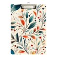thumbnail image 1 of FORMRS Acrylic Clipboard with Low Profile Clip Standard A4 Letter Size, 12.5" x 9", Beige Whimsical Leaves, 1 of 8