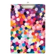 thumbnail image 1 of FORMRS Acrylic Clipboard with Low Profile Clip Standard A4 Letter Size, 12.5" x 9", Black Colorful Circles, 1 of 8