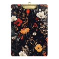 thumbnail image 1 of FORMRS Acrylic Clipboard with Low Profile Clip Standard A4 Letter Size, 12.5" x 9", Black Floral Pattern, 1 of 8