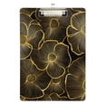 thumbnail image 1 of FORMRS Acrylic Clipboard with Low Profile Clip Standard A4 Letter Size, 12.5" x 9", Black Flower Pattern, 1 of 8