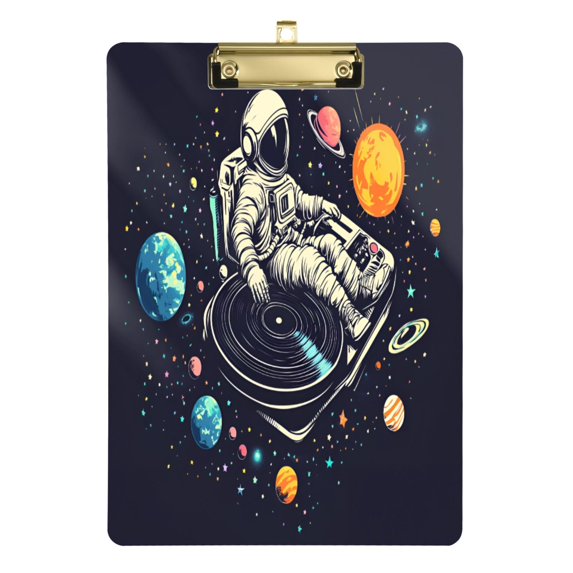 FORMRS Acrylic Clipboard with Low Profile Clip Standard A4 Letter Size, 12.5" x 9", Black Record