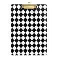 thumbnail image 1 of FORMRS Acrylic Clipboard with Low Profile Clip Standard A4 Letter Size, 12.5" x 9", Black and White Geometric, 1 of 8