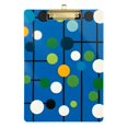 thumbnail image 1 of FORMRS Acrylic Clipboard with Low Profile Clip Standard A4 Letter Size, 12.5" x 9", Blue Abstract, 1 of 8