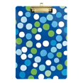thumbnail image 1 of FORMRS Acrylic Clipboard with Low Profile Clip Standard A4 Letter Size, 12.5" x 9", Blue Dots, 1 of 8