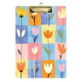 thumbnail image 1 of FORMRS Acrylic Clipboard with Low Profile Clip Standard A4 Letter Size, 12.5" x 9", Blue Flowers, 1 of 8