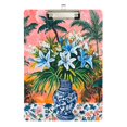 thumbnail image 1 of FORMRS Acrylic Clipboard with Low Profile Clip Standard A4 Letter Size, 12.5" x 9", Blue Flowers, 1 of 8