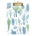 thumbnail image 1 of FORMRS Acrylic Clipboard with Low Profile Clip Standard A4 Letter Size, 12.5" x 9", Blue Green Tree Pattern, 1 of 8