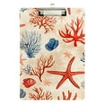 thumbnail image 1 of FORMRS Acrylic Clipboard with Low Profile Clip Standard A4 Letter Size, 12.5" x 9", Blue Starfish, 1 of 8