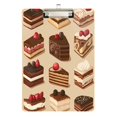 thumbnail image 1 of FORMRS Acrylic Clipboard with Low Profile Clip Standard A4 Letter Size, 12.5" x 9", Brown Cakes, 1 of 8