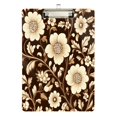 thumbnail image 1 of FORMRS Acrylic Clipboard with Low Profile Clip Standard A4 Letter Size, 12.5" x 9", Brown Floral, 1 of 8