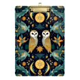 thumbnail image 1 of FORMRS Acrylic Clipboard with Low Profile Clip Standard A4 Letter Size, 12.5" x 9", Brown Mystical Owls, 1 of 8