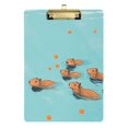 thumbnail image 1 of FORMRS Acrylic Clipboard with Low Profile Clip Standard A4 Letter Size, 12.5" x 9", Capybara Splash, 1 of 8