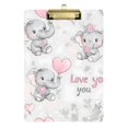 thumbnail image 1 of FORMRS Acrylic Clipboard with Low Profile Clip Standard A4 Letter Size, 12.5" x 9", Cartoon Elephant, 1 of 8