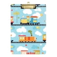 thumbnail image 1 of FORMRS Acrylic Clipboard with Low Profile Clip Standard A4 Letter Size, 12.5" x 9", Cartoon Train Pattern, 1 of 8