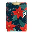 thumbnail image 1 of FORMRS Acrylic Clipboard with Low Profile Clip Standard A4 Letter Size, 12.5" x 9", Christmas Berries, 1 of 8