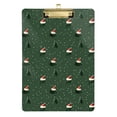 thumbnail image 1 of FORMRS Acrylic Clipboard with Low Profile Clip Standard A4 Letter Size, 12.5" x 9", Christmas Forest, 1 of 8