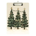 thumbnail image 1 of FORMRS Acrylic Clipboard with Low Profile Clip Standard A4 Letter Size, 12.5" x 9", Christmas Stars, 1 of 8
