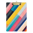thumbnail image 1 of FORMRS Acrylic Clipboard with Low Profile Clip Standard A4 Letter Size, 12.5" x 9", Color Striped, 1 of 8