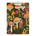 thumbnail image 1 of FORMRS Acrylic Clipboard with Low Profile Clip Standard A4 Letter Size, 12.5" x 9", Colorful Mushroom, 1 of 8