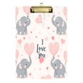 thumbnail image 1 of FORMRS Acrylic Clipboard with Low Profile Clip Standard A4 Letter Size, 12.5" x 9", Cute Elephant, 1 of 8