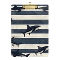 thumbnail image 1 of FORMRS Acrylic Clipboard with Low Profile Clip Standard A4 Letter Size, 12.5" x 9", Dark Sharks, 1 of 8