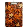 thumbnail image 1 of FORMRS Acrylic Clipboard with Low Profile Clip Standard A4 Letter Size, 12.5" x 9", Fall Pattern, 1 of 8