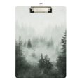 thumbnail image 1 of FORMRS Acrylic Clipboard with Low Profile Clip Standard A4 Letter Size, 12.5" x 9", Foggy Forest, 1 of 8
